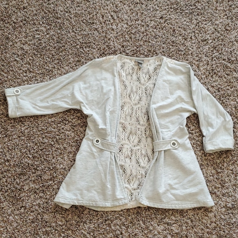 Cardigan/jacket gray/cream